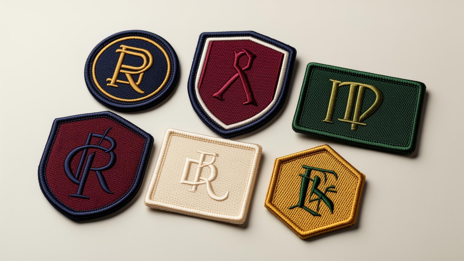 Premium embroidered badges